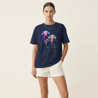 Minimalist Jellyfish Graphic T-Shirt – Ocean-Inspired Symbol Fashion for Calm Artistic Modern Style