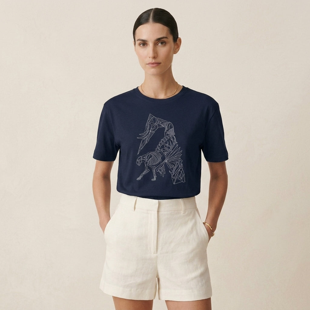 Absence Keeps Form T-Shirt – Abstract Wildlife Anatomy Tee for Wilderness Aesthetic Minimalist Style