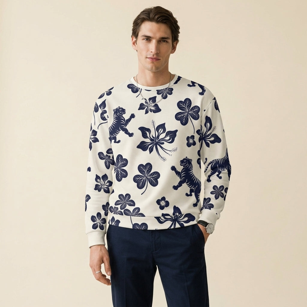 Quiet Power — Abstract Tiger Symbolic Strength Sweatshirt