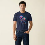 Minimalist Jellyfish Graphic T-Shirt – Ocean-Inspired Symbol Fashion for Calm Artistic Modern Style