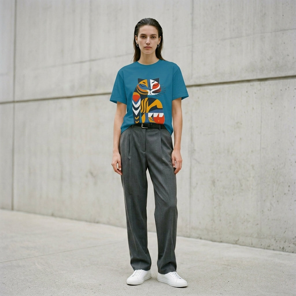 Bold Tiger Women’s T-Shirt – Vibrant Animal Symbol Fashion for Confident Modern Style
