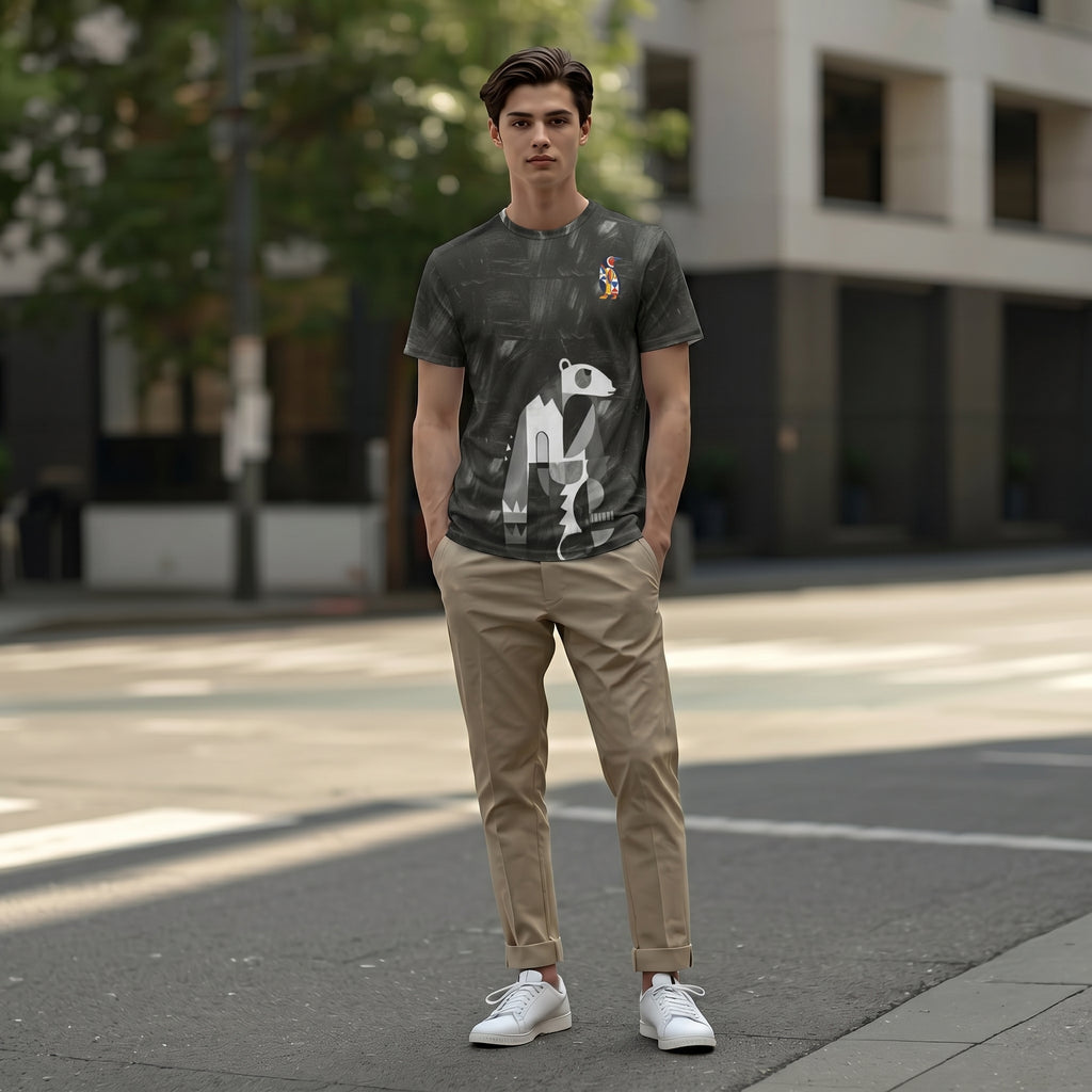 Minimalist Polar Bear T-Shirt – Clean Aesthetic Wildlife-Inspired Fashion for Conscious Living