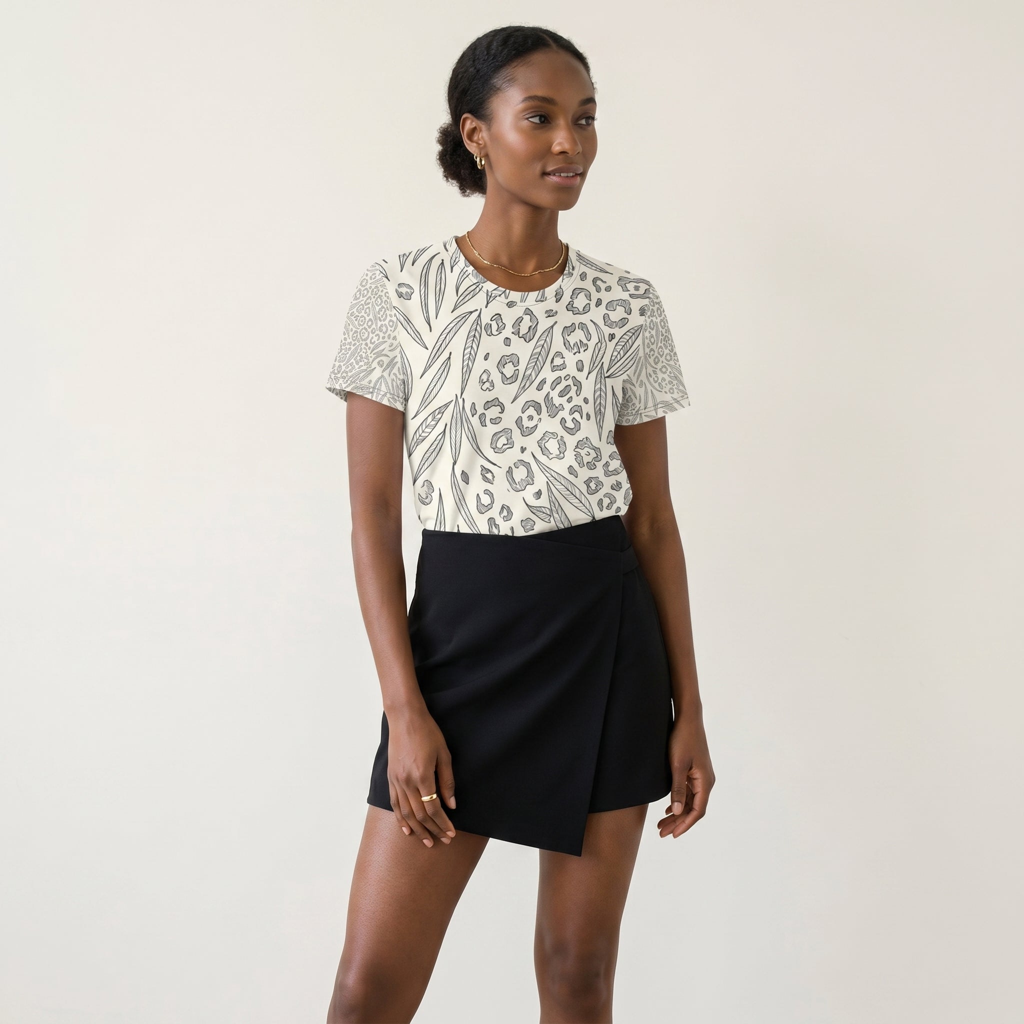 Abstract Leopard — Symbolic Minimal Wildlife Texture Tee