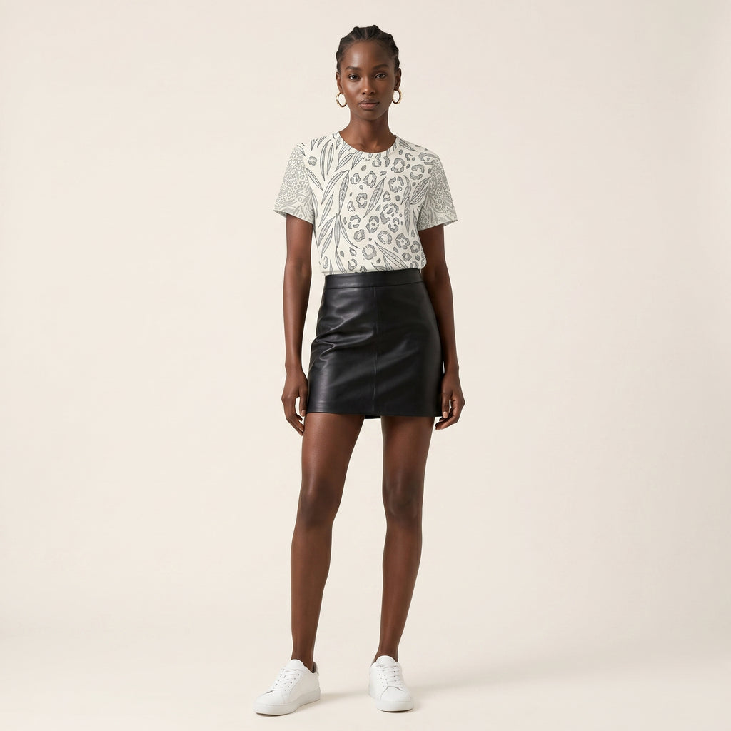 Abstract Leopard — Symbolic Minimal Wildlife Texture Tee