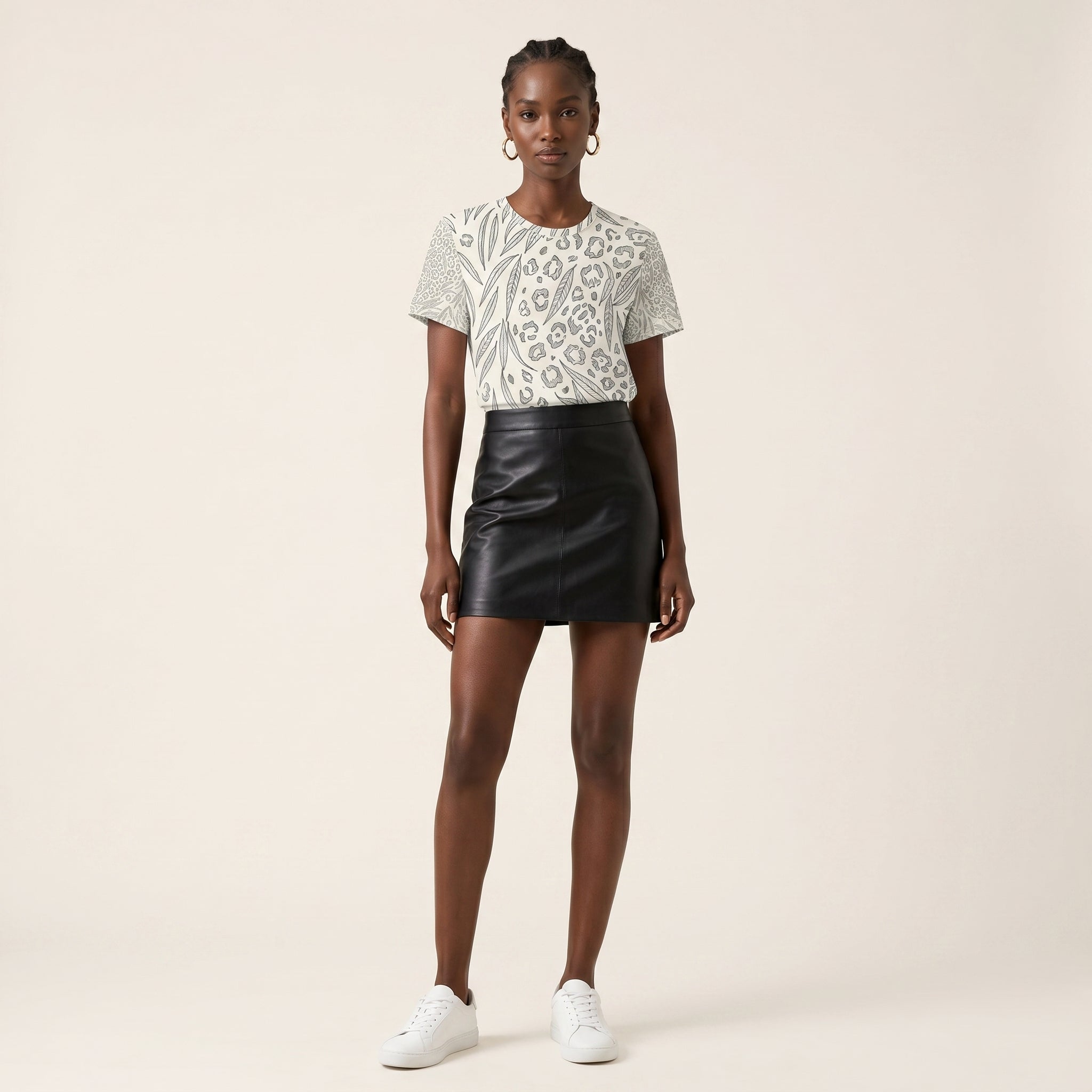 Abstract Leopard — Symbolic Minimal Wildlife Texture Tee