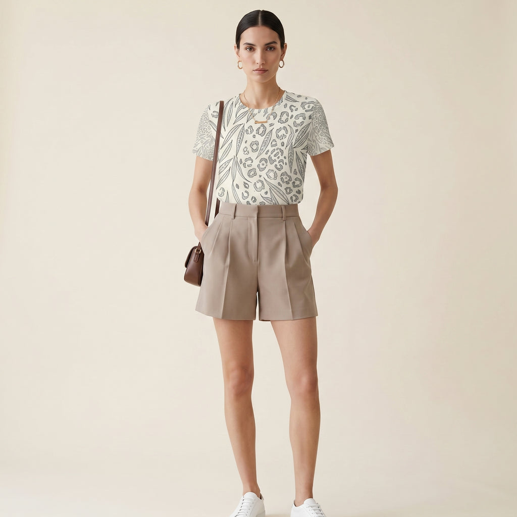 Abstract Leopard — Symbolic Minimal Wildlife Texture Tee