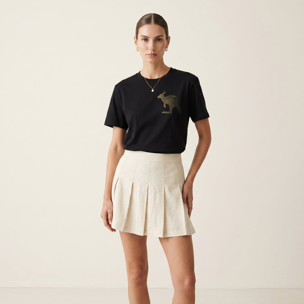 Dissolving Kangaroo T-Shirt – Minimalist Wildlife Conservation Statement Tee for Meaningful Modern Style