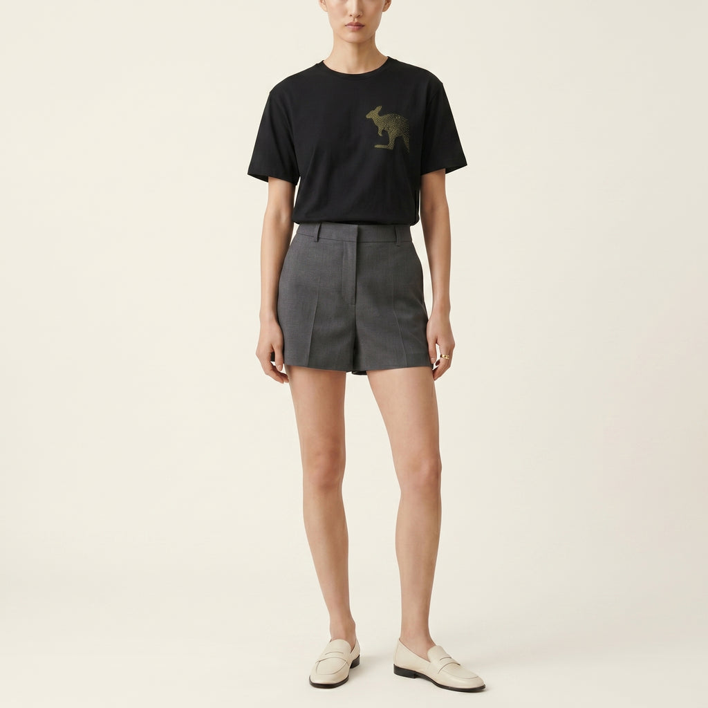 Dissolving Kangaroo T-Shirt – Minimalist Wildlife Conservation Statement Tee for Meaningful Modern Style
