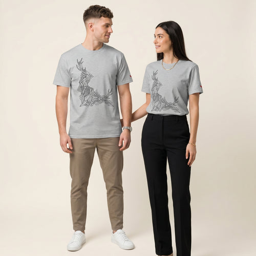 Abstract Wildlife Bone Graphic T-Shirt – Minimalist Nature Anatomy Tee for Artistic Conceptual Style