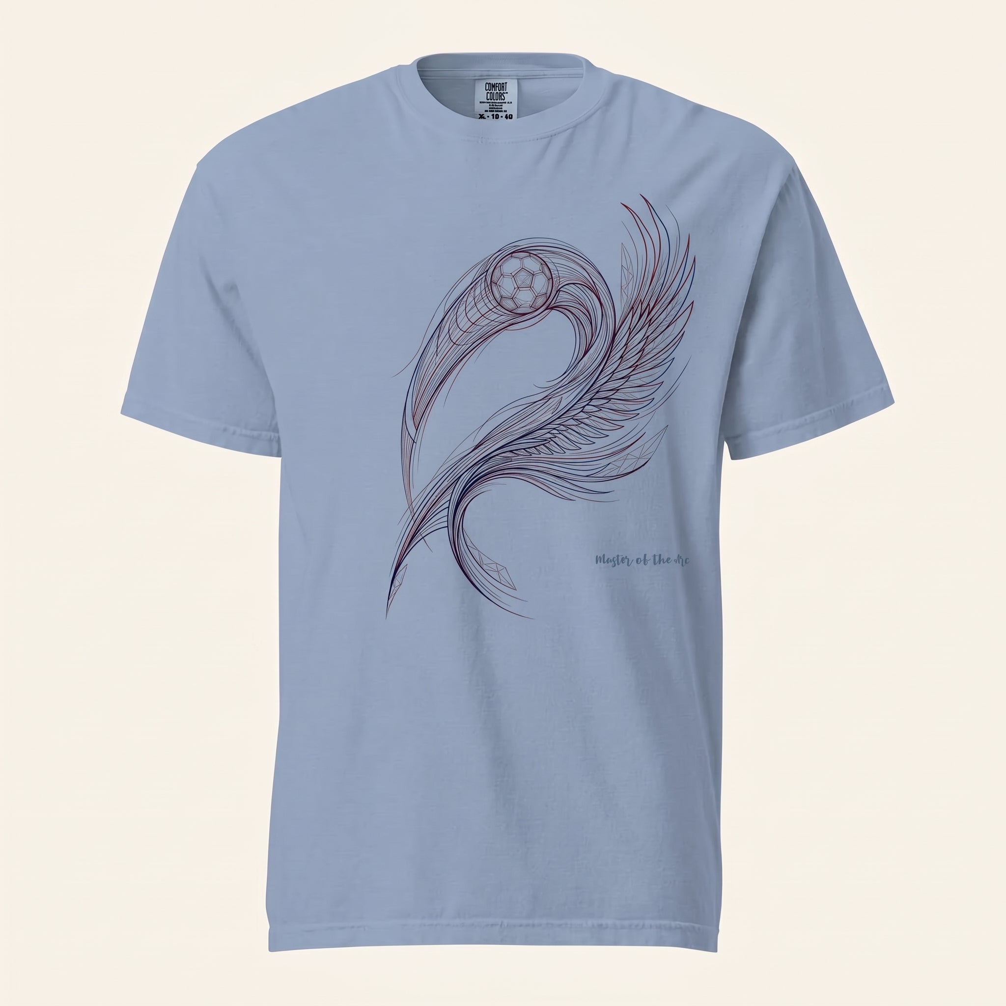 Master of the Arc – Abstract Bald Eagle Motion Directional Geometry Graphic Tee
