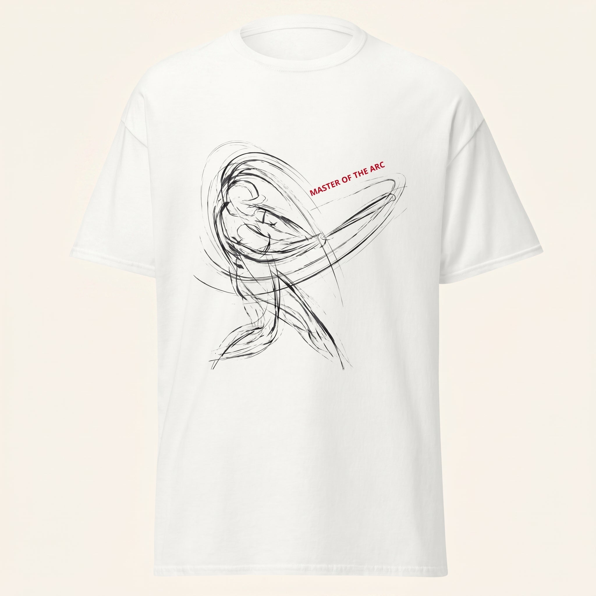 Master of the Arc Conceptual Baseball Motion – Minimalist Streetwear Graphic Tee