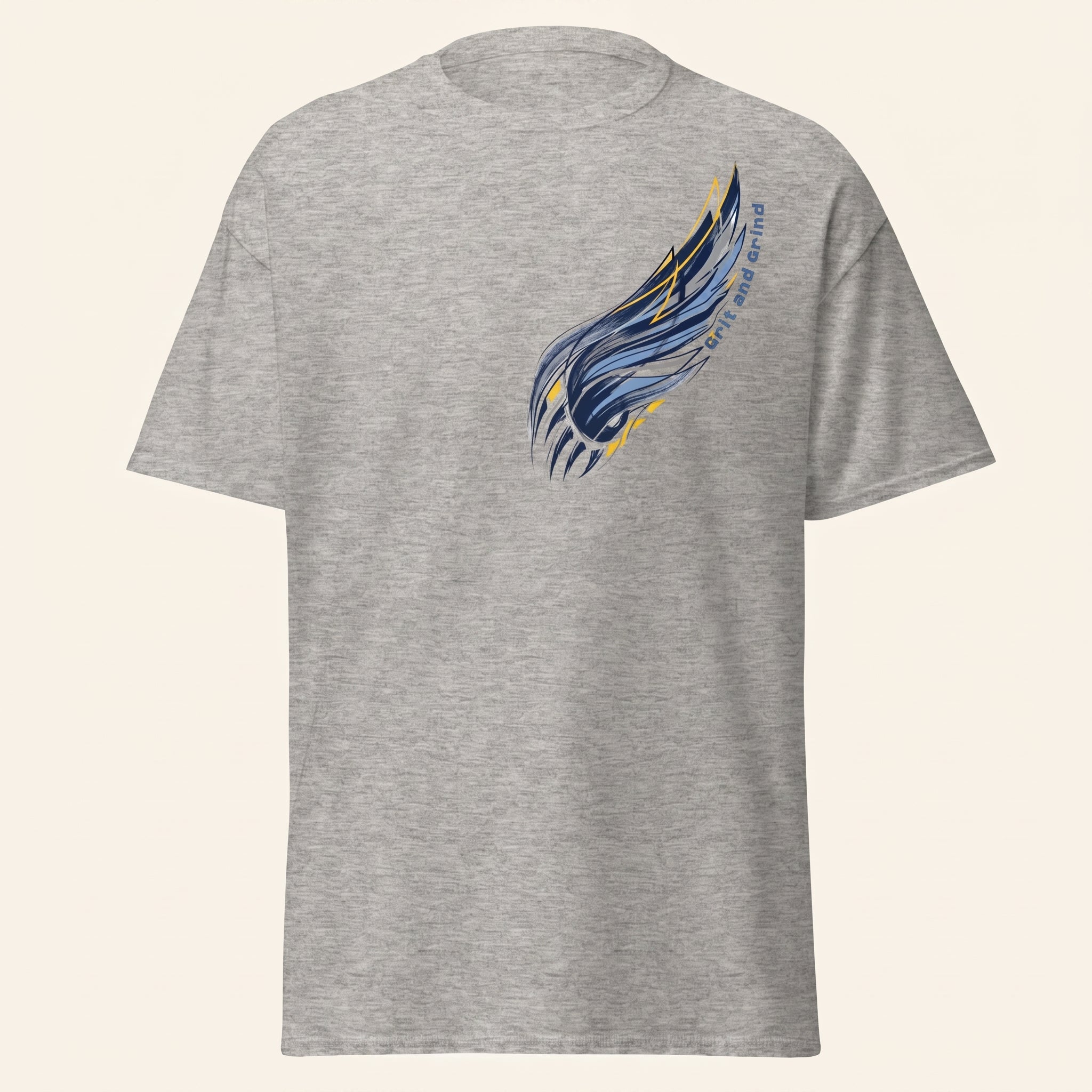 Grit and Grind  Graphic Tee - Minimalist Conceptual Athletic Streetwear