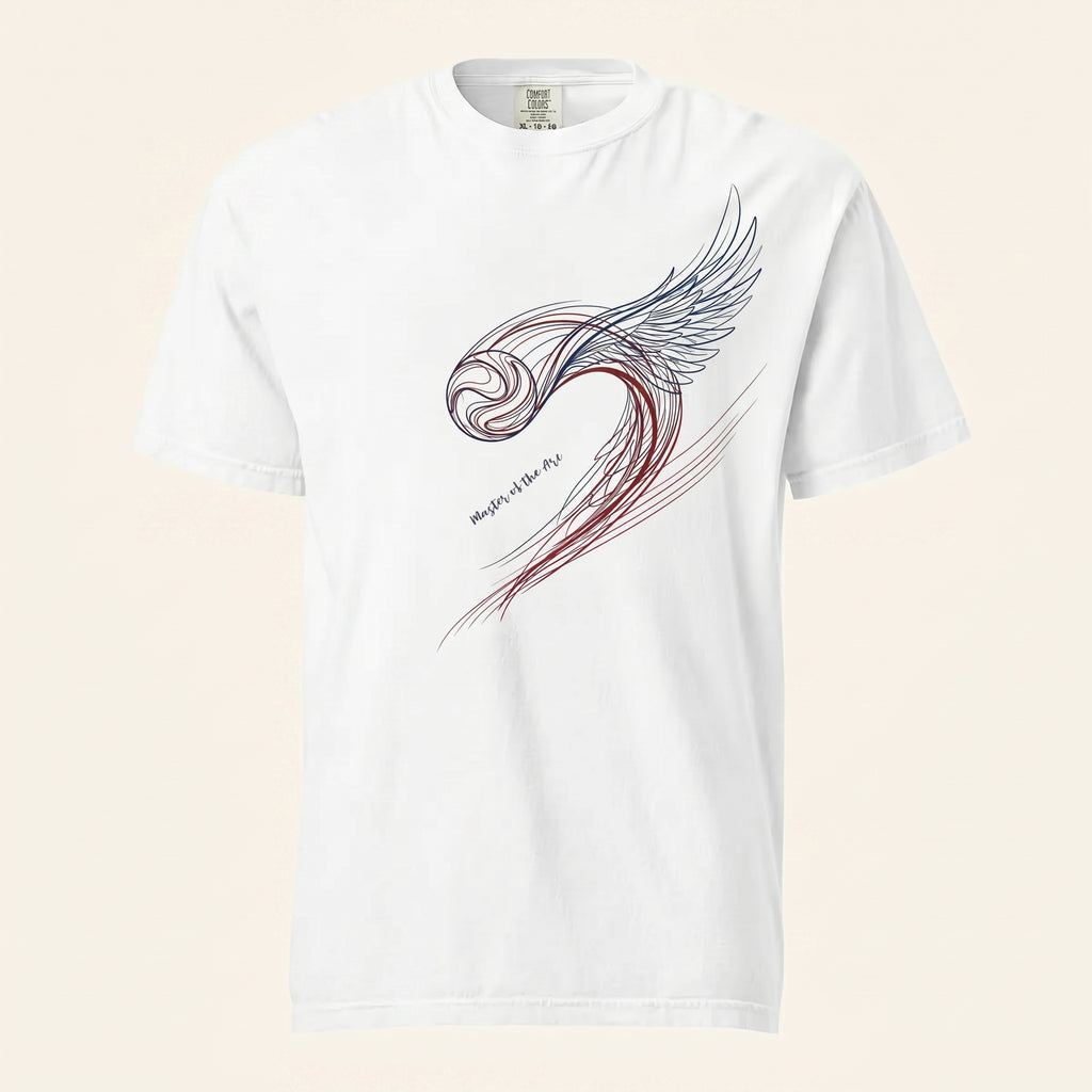 Master of the Arc — Abstract Symbolic Flight Motion Trajectory Graphic Tee