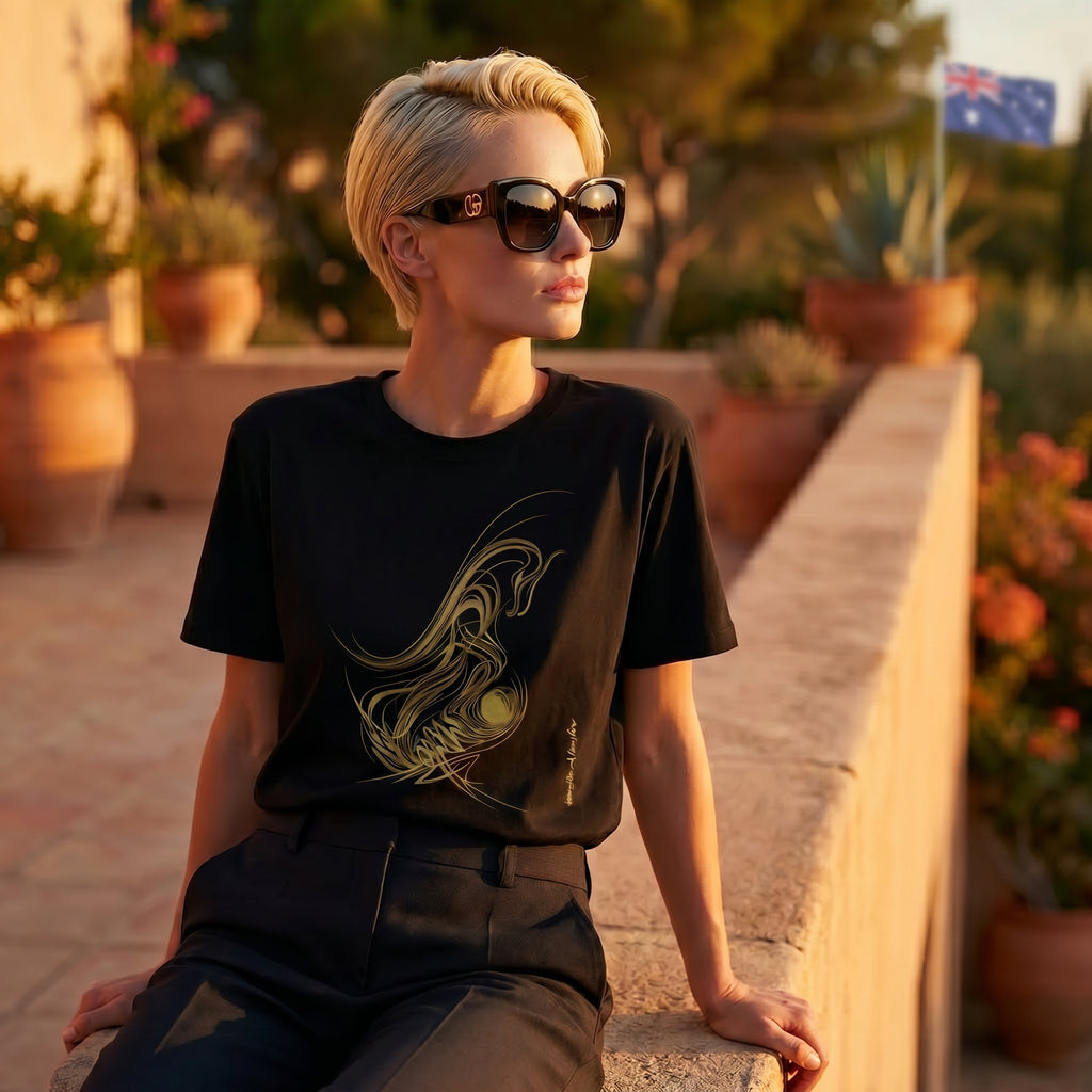 Arc Motion — Abstract Symbolic Movement Graphic Tee