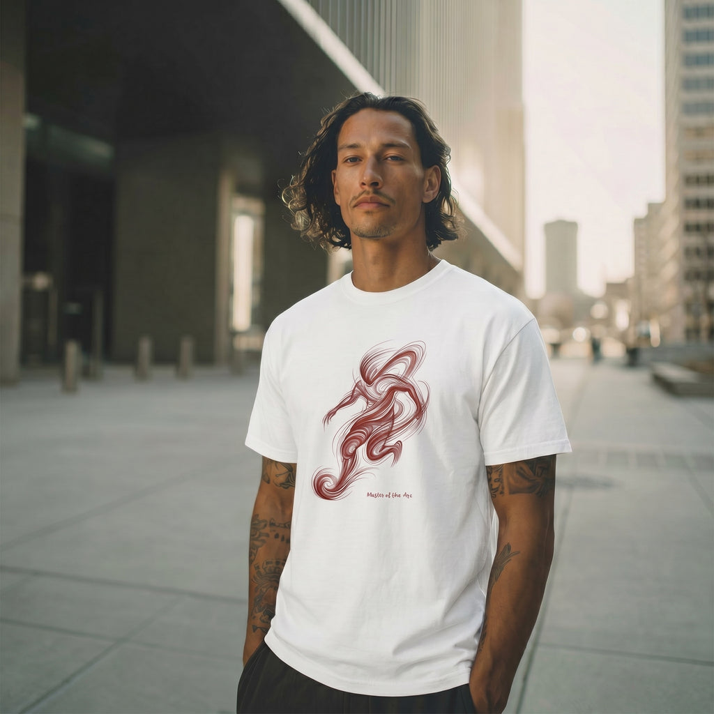 Arc Instinct — Abstract Fluid Intelligence Motion Graphic Tee