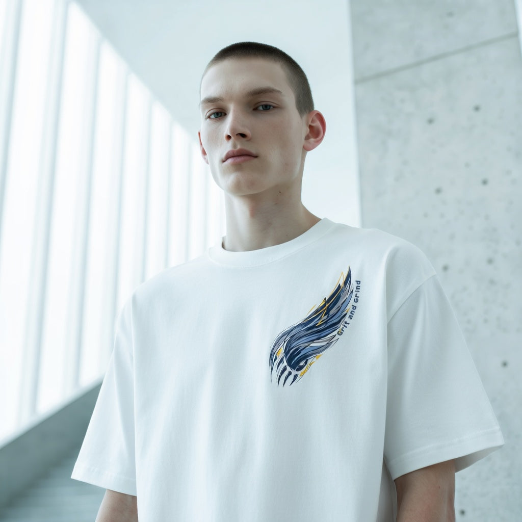 Grit and Grind  Graphic Tee - Minimalist Conceptual Athletic Streetwear