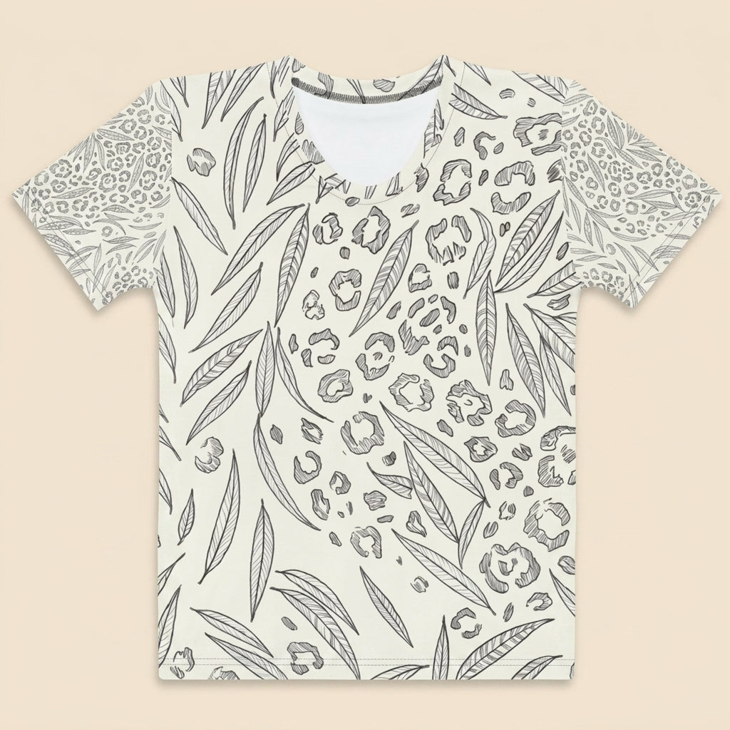 Abstract Leopard — Symbolic Minimal Wildlife Texture Tee