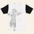Quiet Instinct — Abstract Tiger Symbol FashionTee