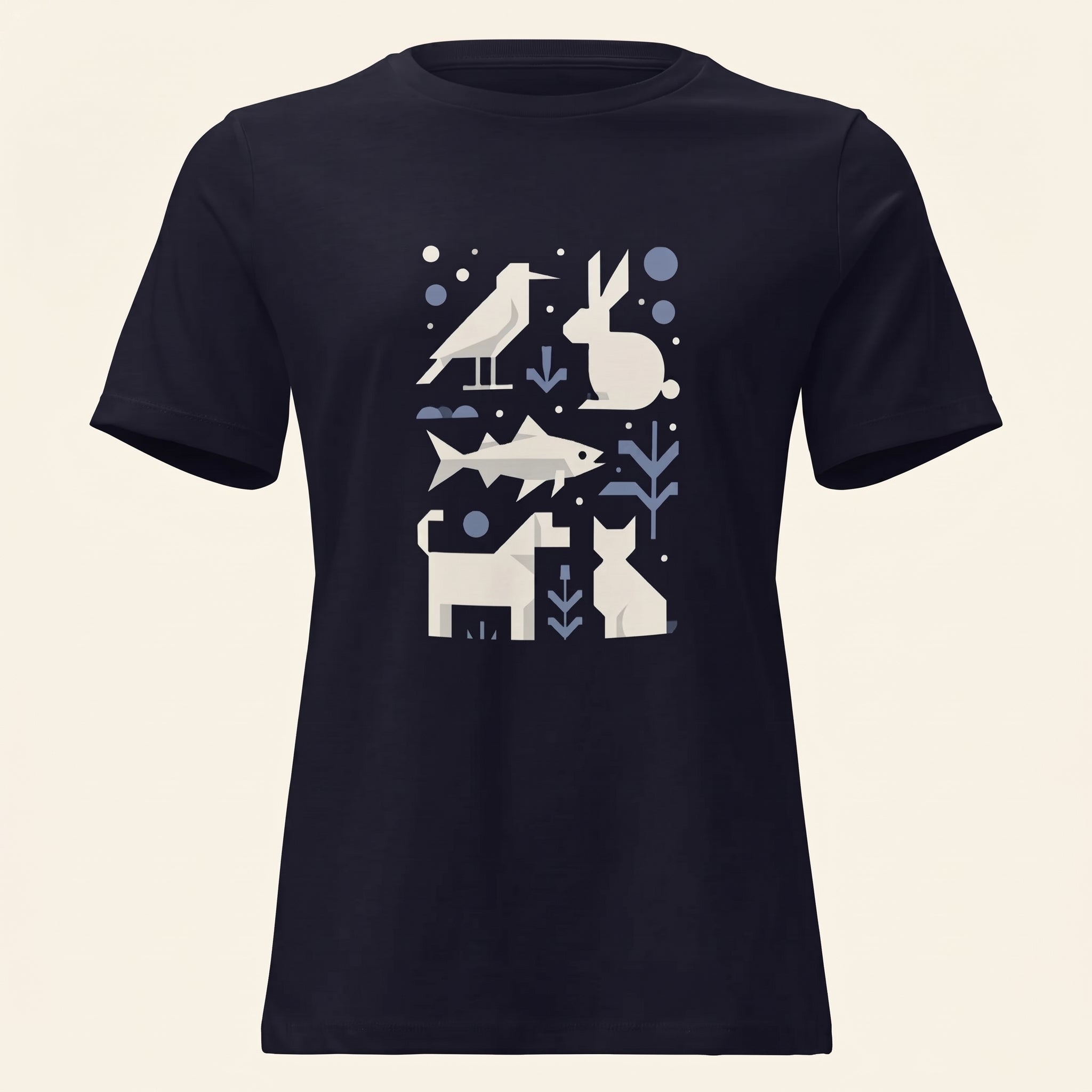 Minimalist Women’s Relaxed T-Shirt – Cute Companion-Inspired Fashion for Soft Modern Style