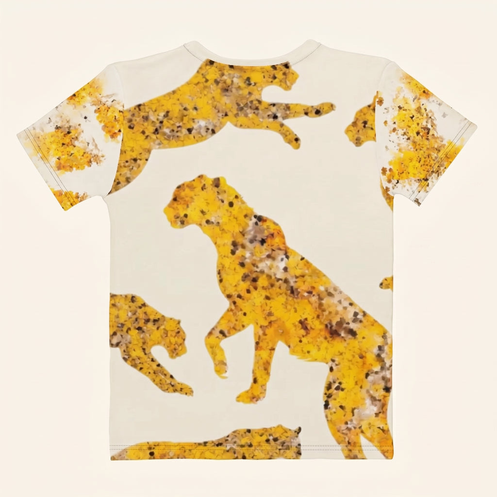 Minimalist Leopard-Inspired Women’s T-Shirt – Clean Aesthetic Animal Symbol Fashion for Modern Conscious Style