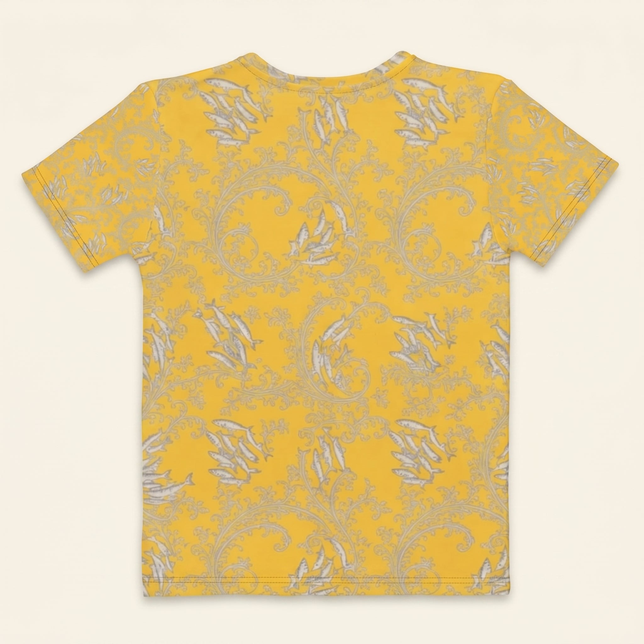 Minimalist Sardine Women’s T-Shirt – Ocean-Inspired Marine Pattern Fashion for Modern Artistic Style