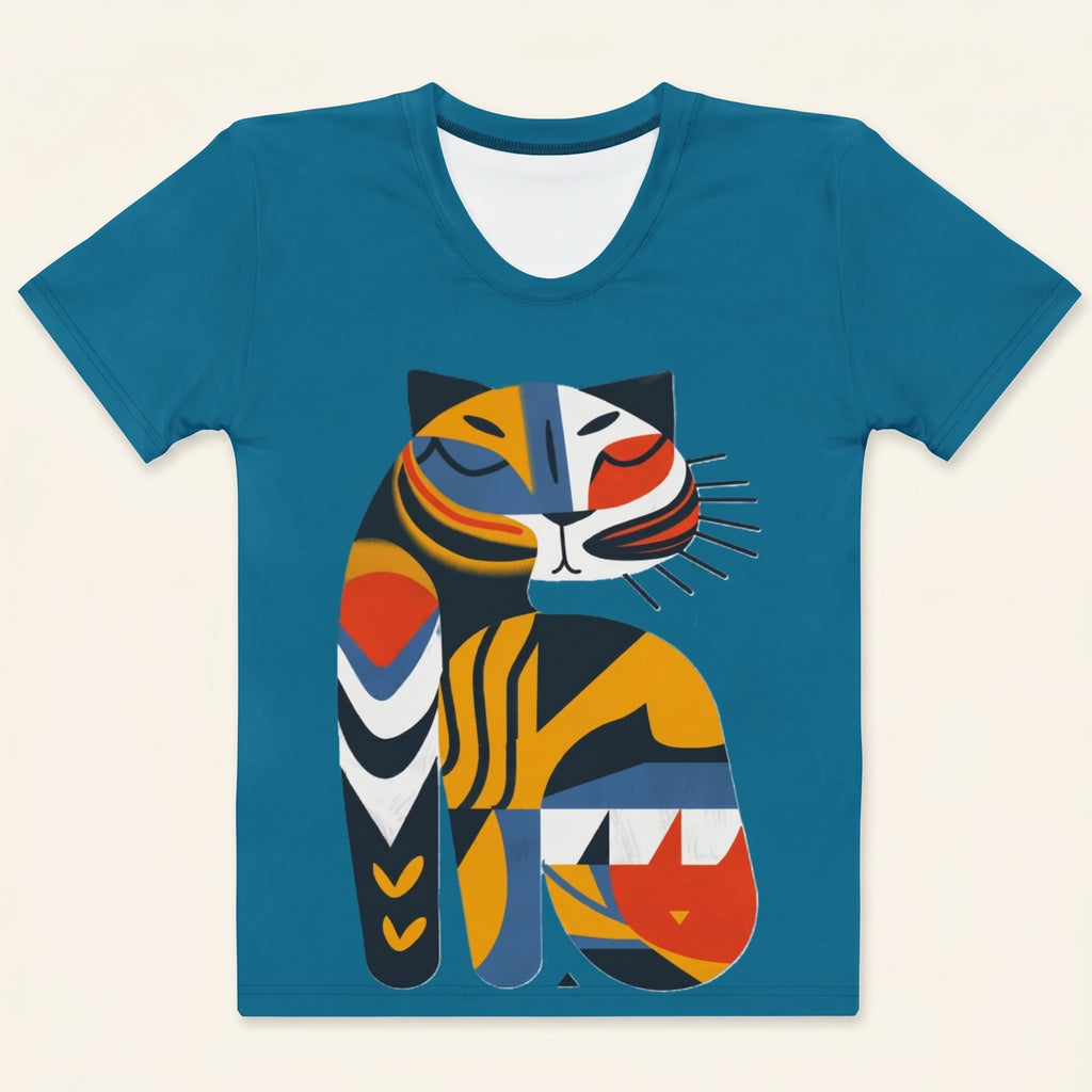 Bold Tiger Women’s T-Shirt – Vibrant Animal Symbol Fashion for Confident Modern Style
