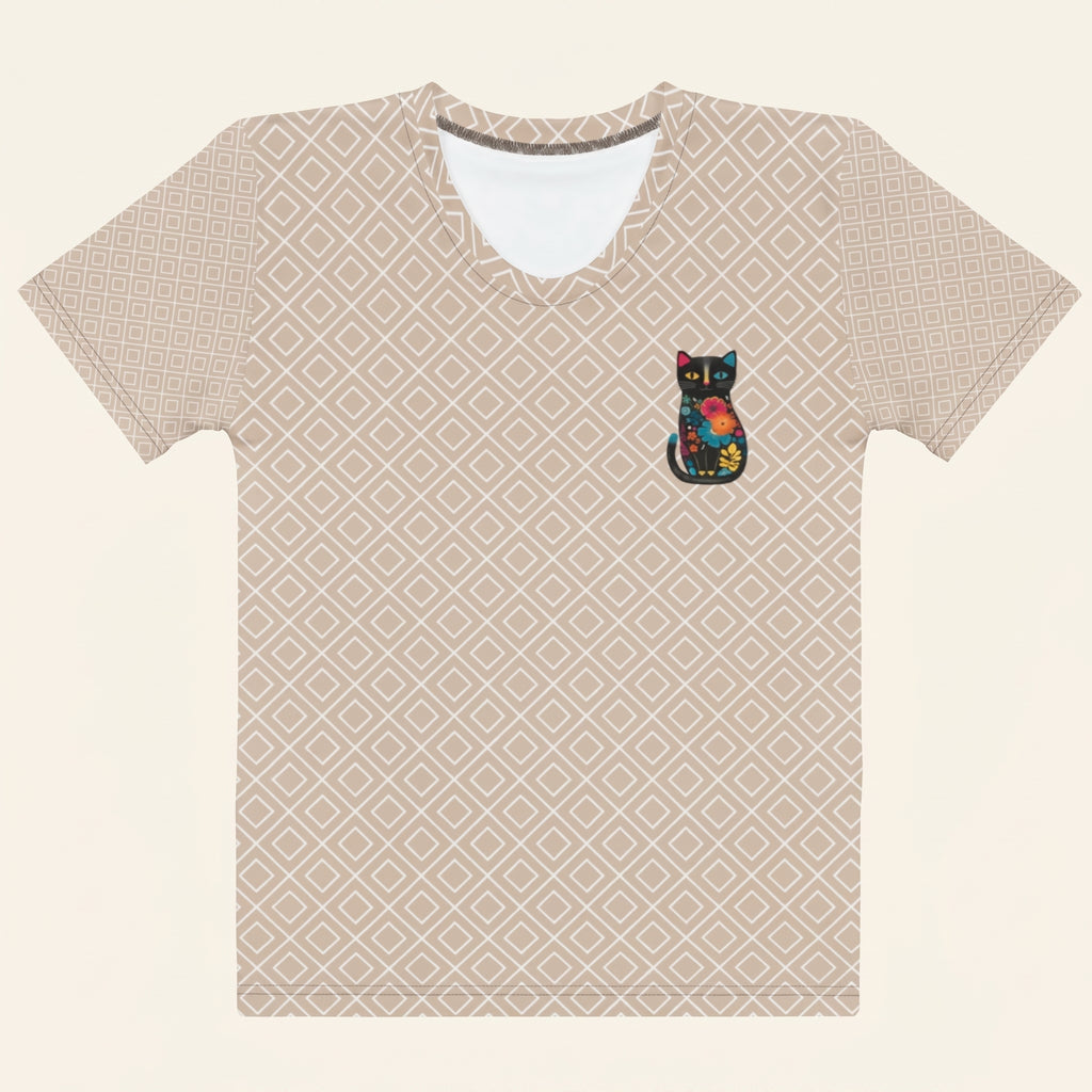 Women's Fashion Minimalist Soft Lifestyle Cat T-shirt
