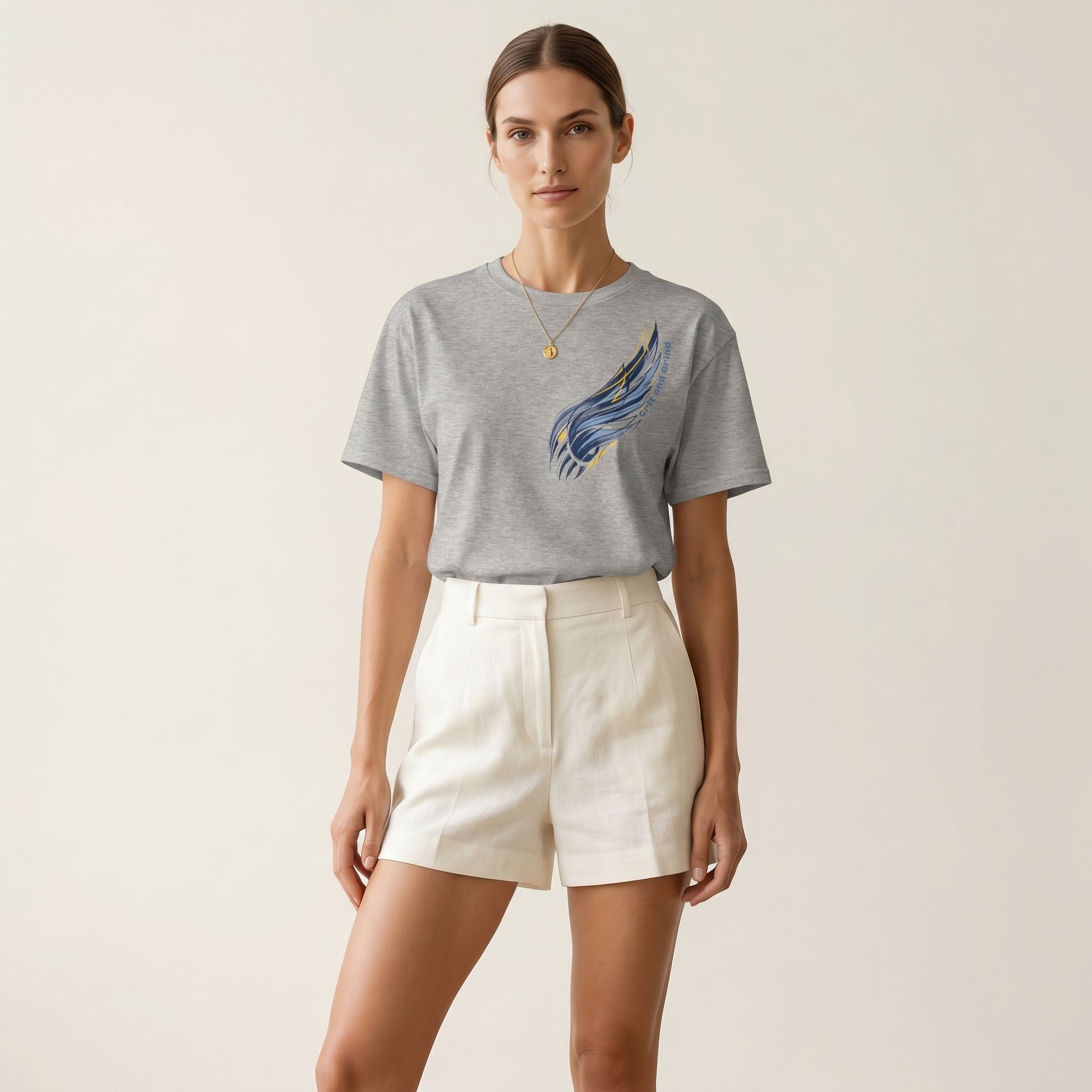 Grit and Grind  Graphic Tee - Minimalist Conceptual Athletic Streetwear