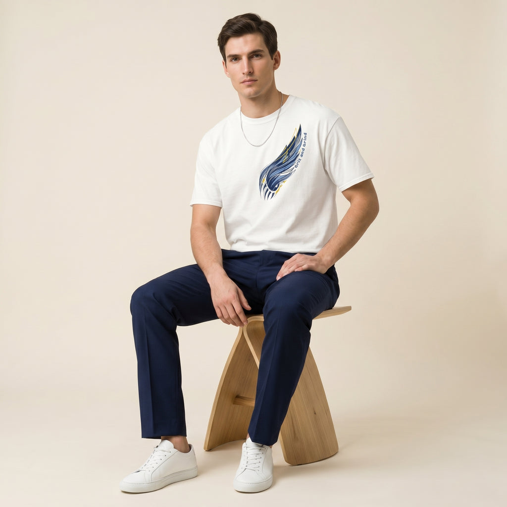 Grit and Grind  Graphic Tee - Minimalist Conceptual Athletic Streetwear