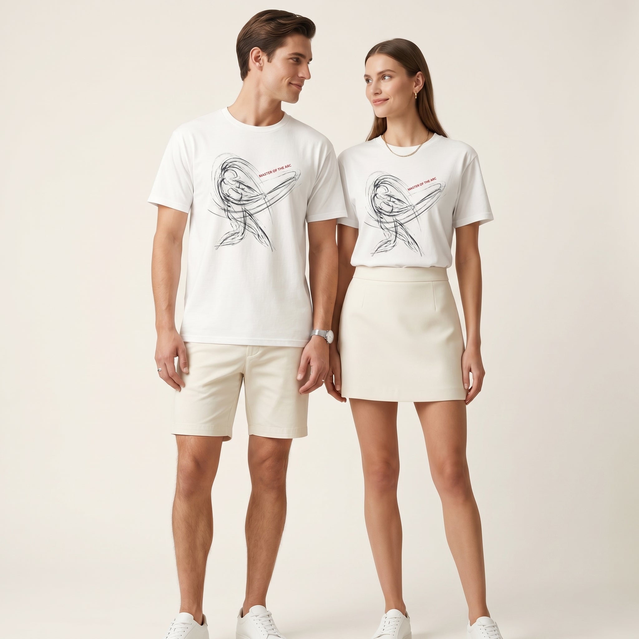 Master of the Arc Conceptual Baseball Motion – Minimalist Streetwear Graphic Tee