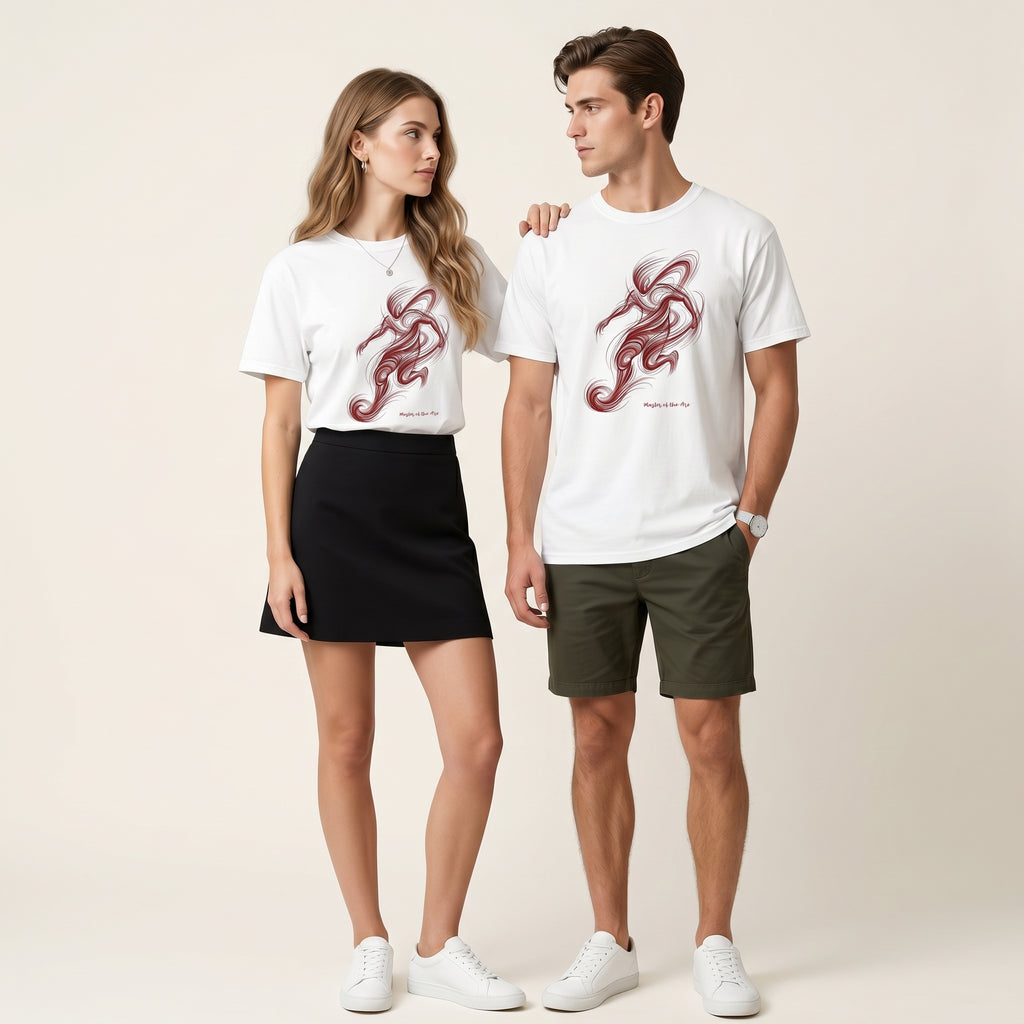 Arc Instinct — Abstract Fluid Intelligence Motion Graphic Tee