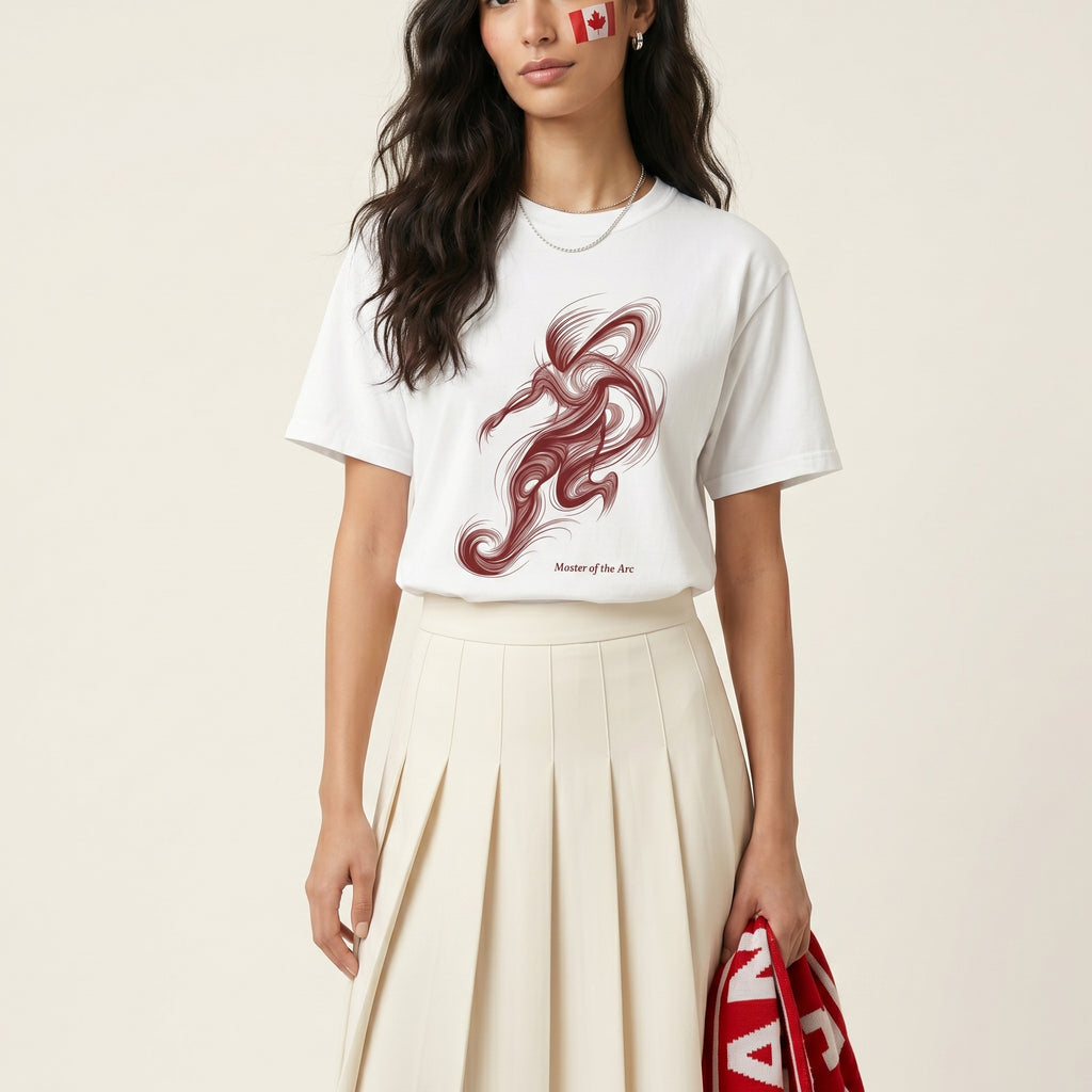 Arc Instinct — Abstract Fluid Intelligence Motion Graphic Tee