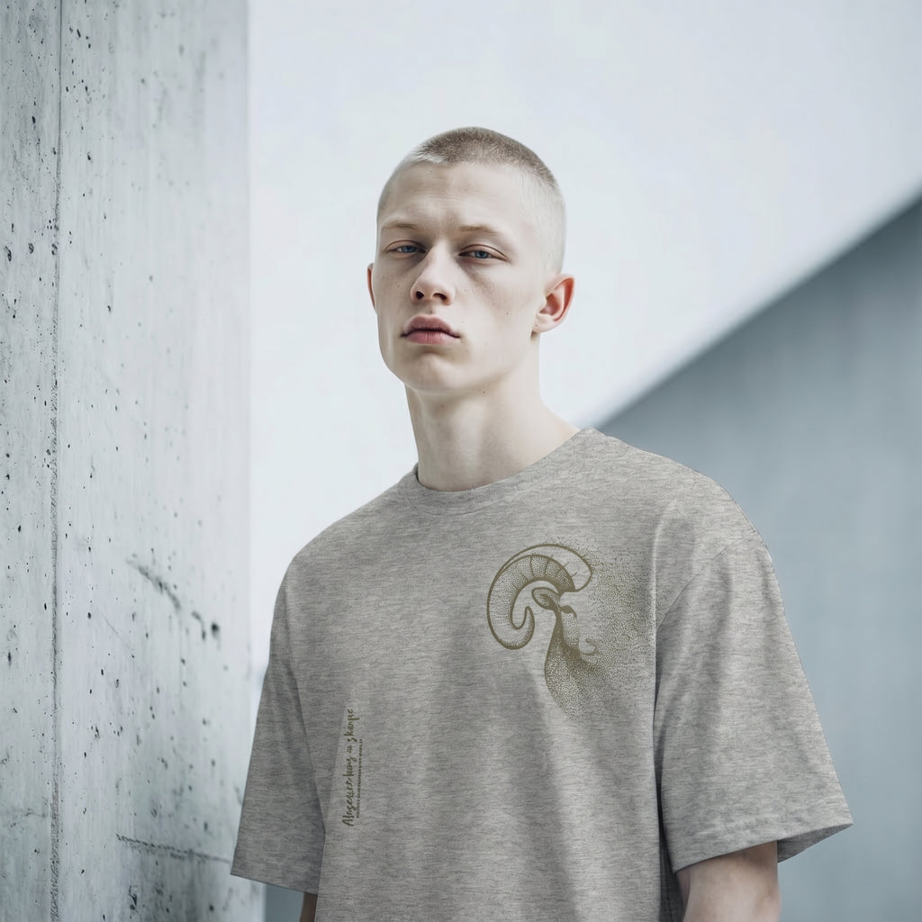 Dissolving Bighorn Sheep T-Shirt – Minimalist Wildlife Graphic Inspired by Resilience and Elevation