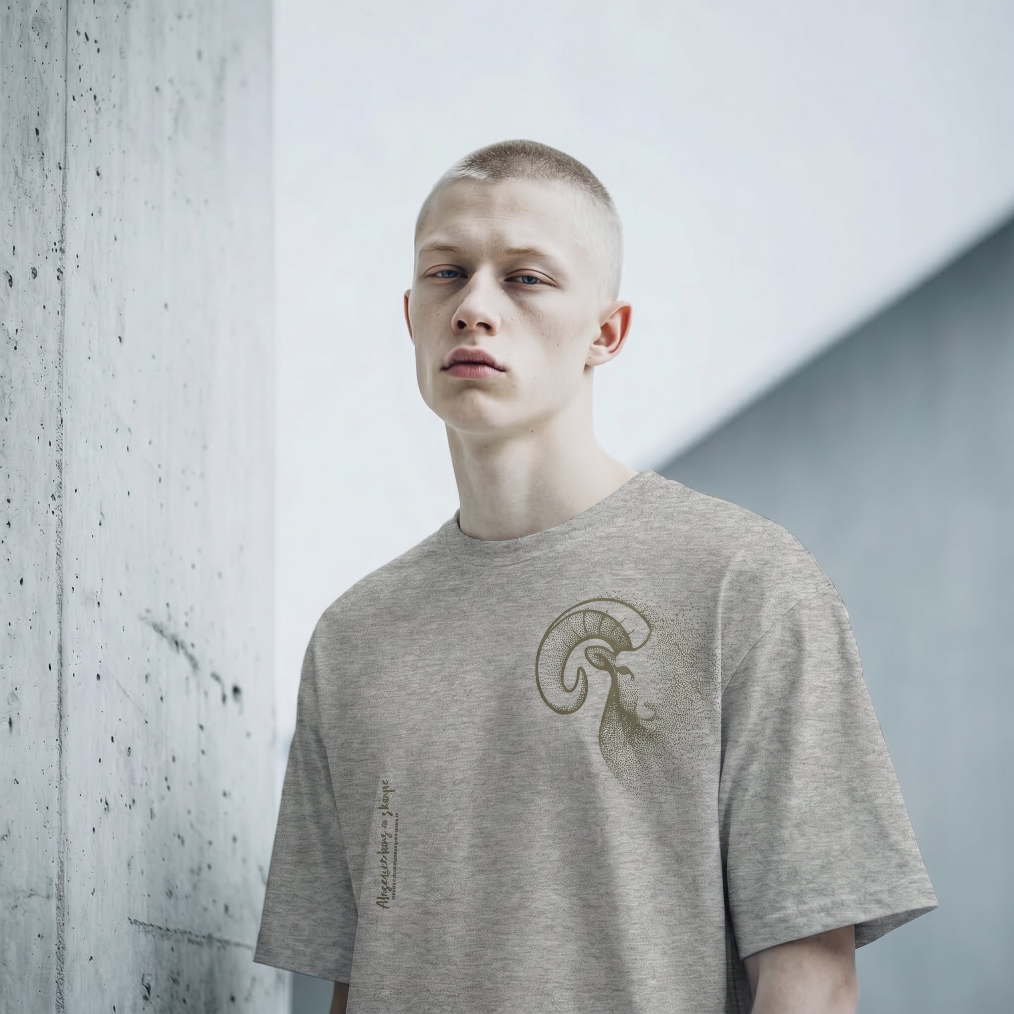Dissolving Bighorn Sheep T-Shirt – Minimalist Wildlife Graphic Inspired by Resilience and Elevation