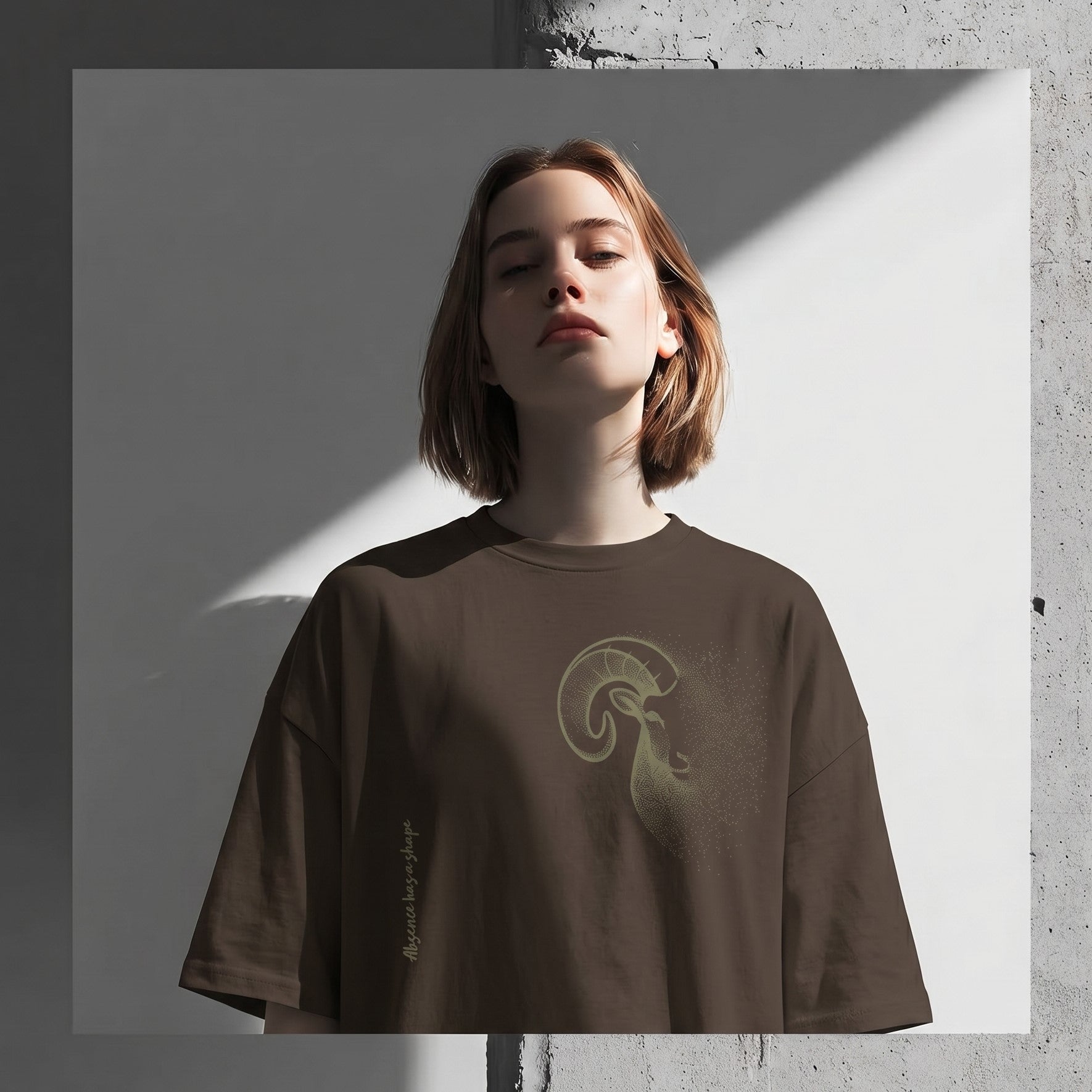 Dissolving Bighorn Sheep T-Shirt – Minimalist Wildlife Graphic Inspired by Resilience and Elevation