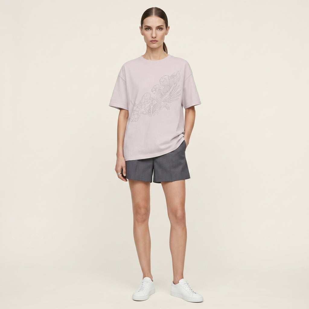 The Form Beneath T-Shirt – Minimalist Skeletal Wildlife Graphic Inspired by Hidden Natural Structures