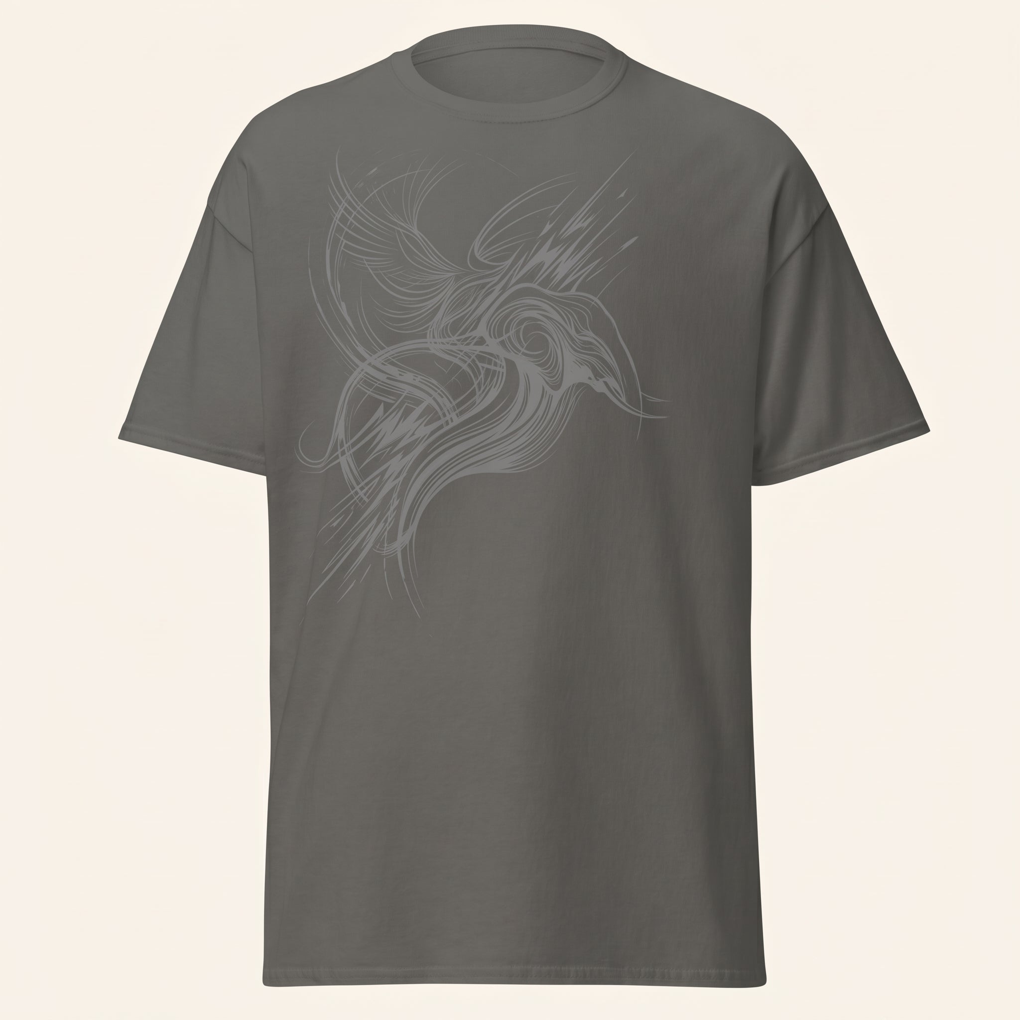 Abstract Wildlife Motion T-Shirt – Minimalist Animal-Inspired Line Art Graphic Tee