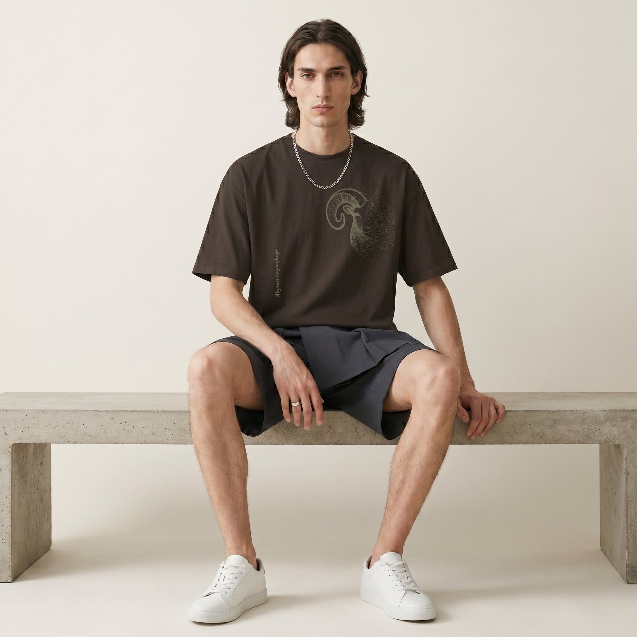 Dissolving Bighorn Sheep T-Shirt – Minimalist Wildlife Graphic Inspired by Resilience and Elevation