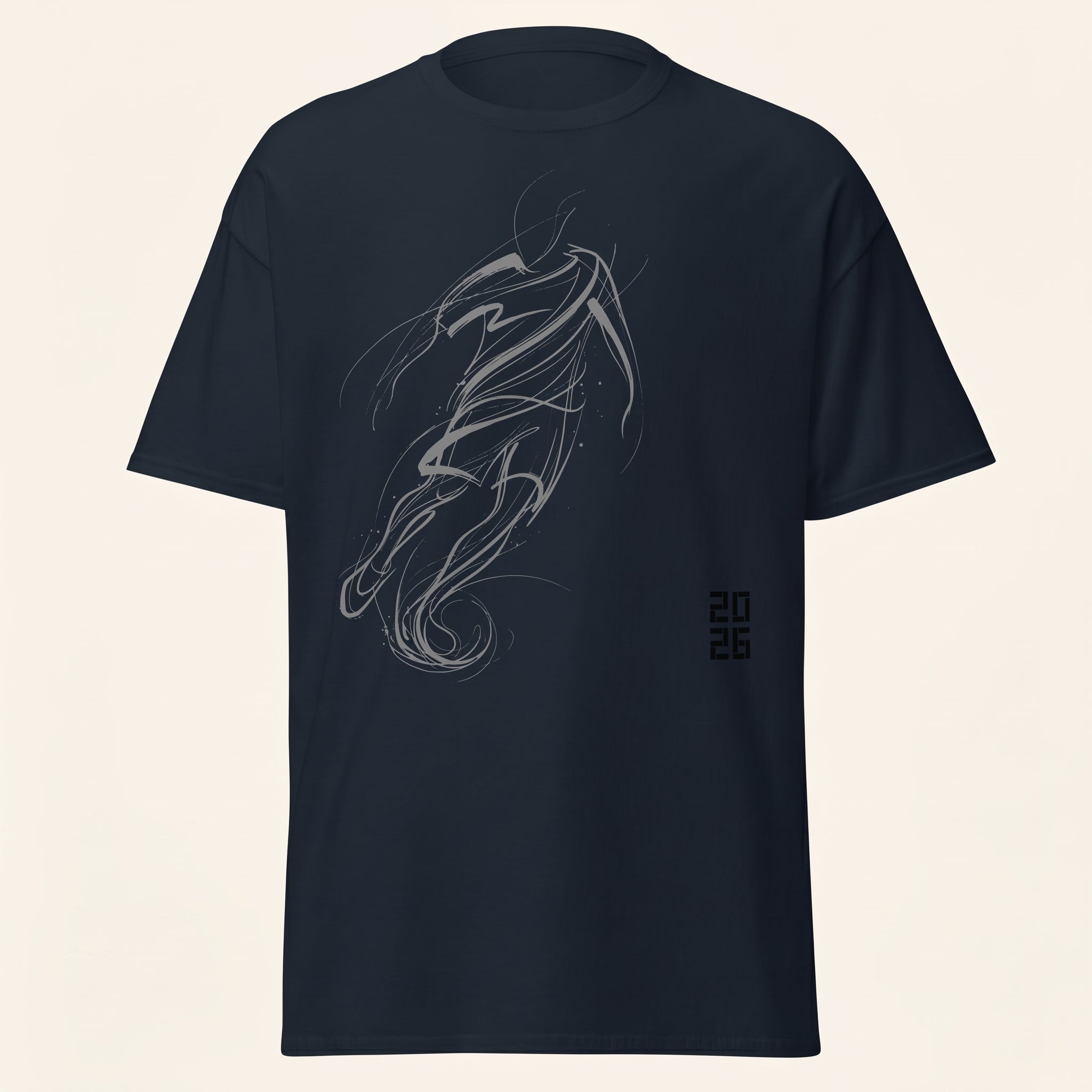 Master of the Arc Football T-Shirt – Abstract Dribble and Shot Motion Graphic Tee