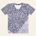 Abstract Leopard Motif Women’s T-Shirt – Minimalist Predator-Inspired Fashion with Conceptual Wildlife Detail