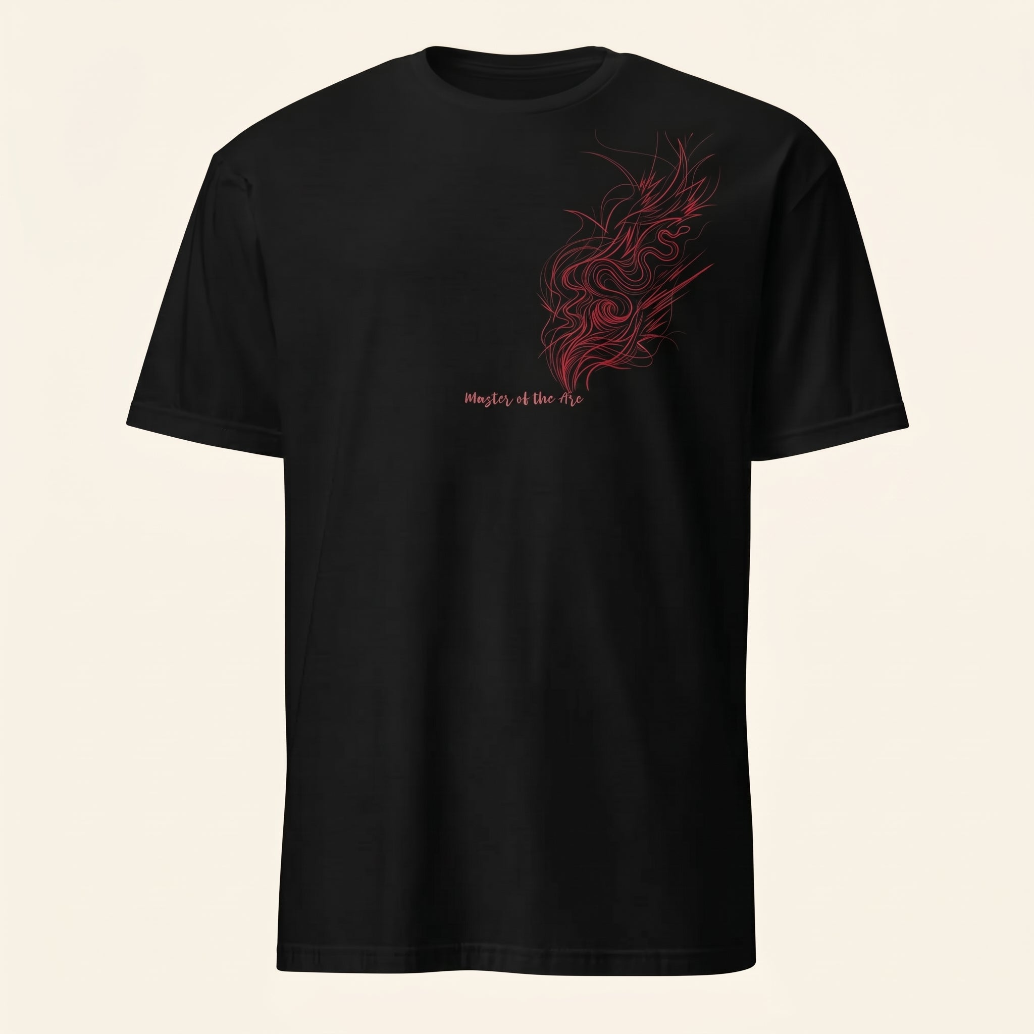 Master of the Arc Snake Motion T-Shirt – Abstract Line Art Tee for Conceptual Minimalist Predator Design