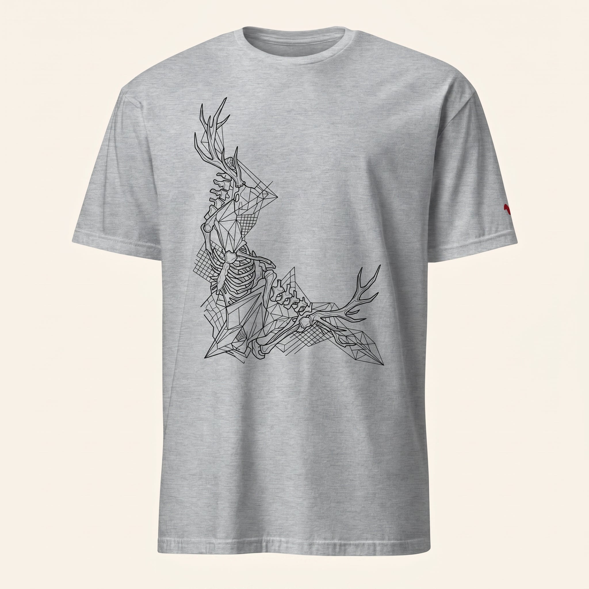 Abstract Wildlife Bone Graphic T-Shirt – Minimalist Nature Anatomy Tee for Artistic Conceptual Style