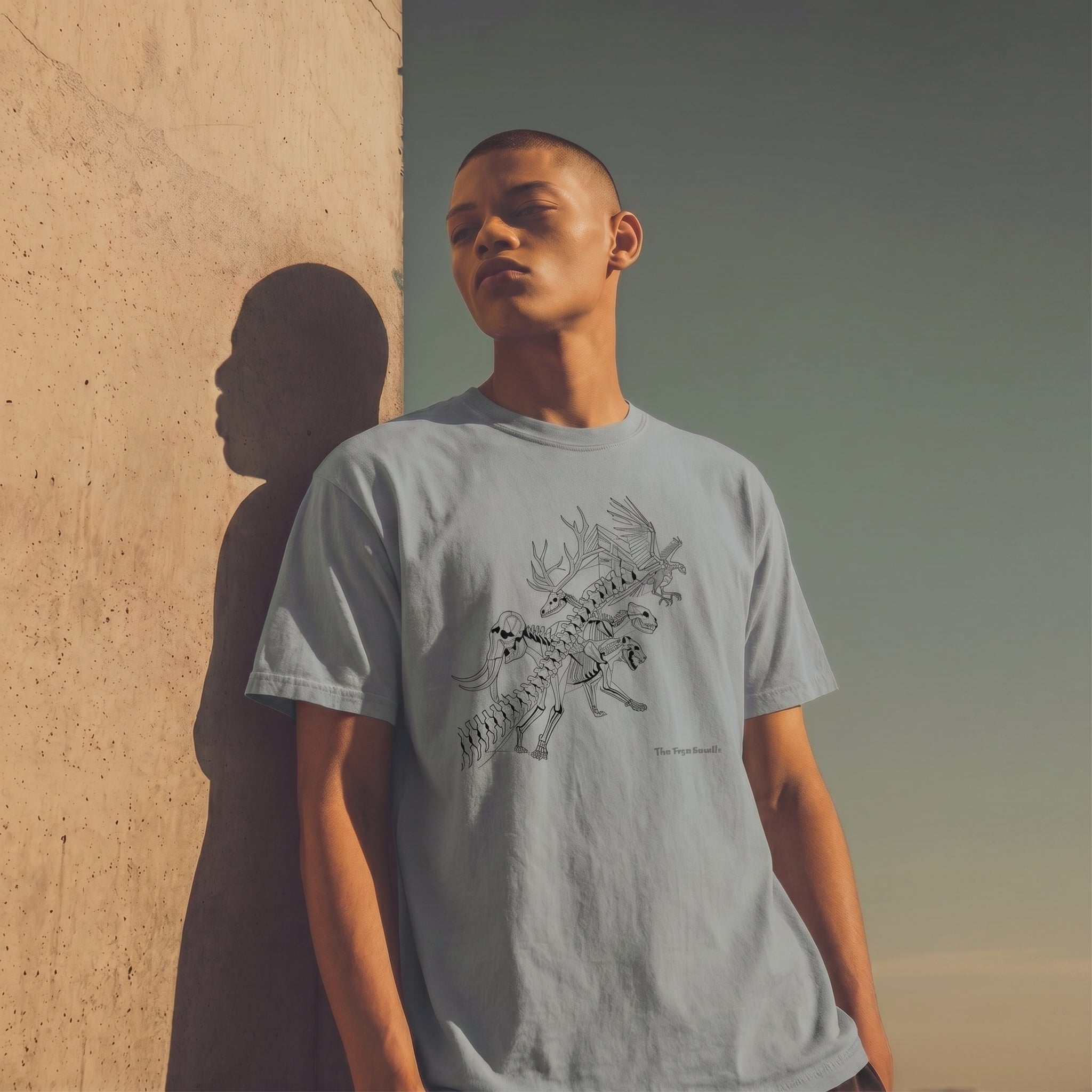 The Form Beneath – Abstract Wildlife Anatomy Graphic Tee for Conceptual Minimalist Style