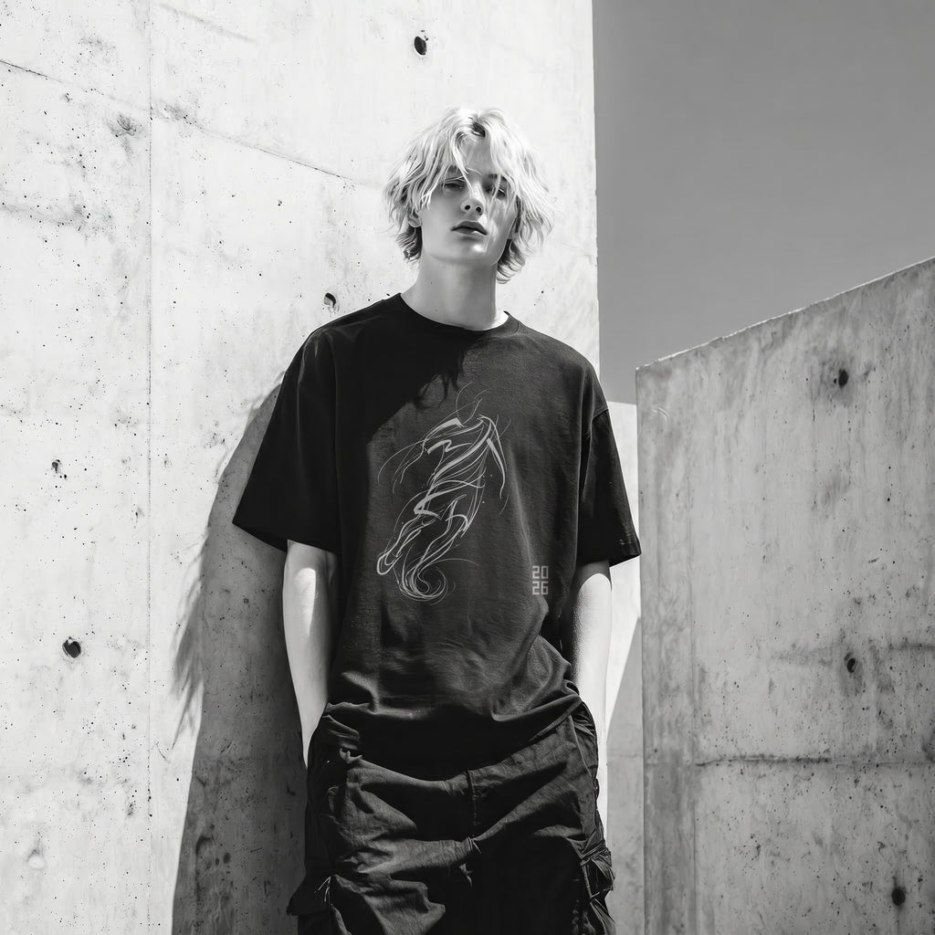 Master of the Arc Football T-Shirt – Abstract Dribble and Shot Motion Graphic Tee