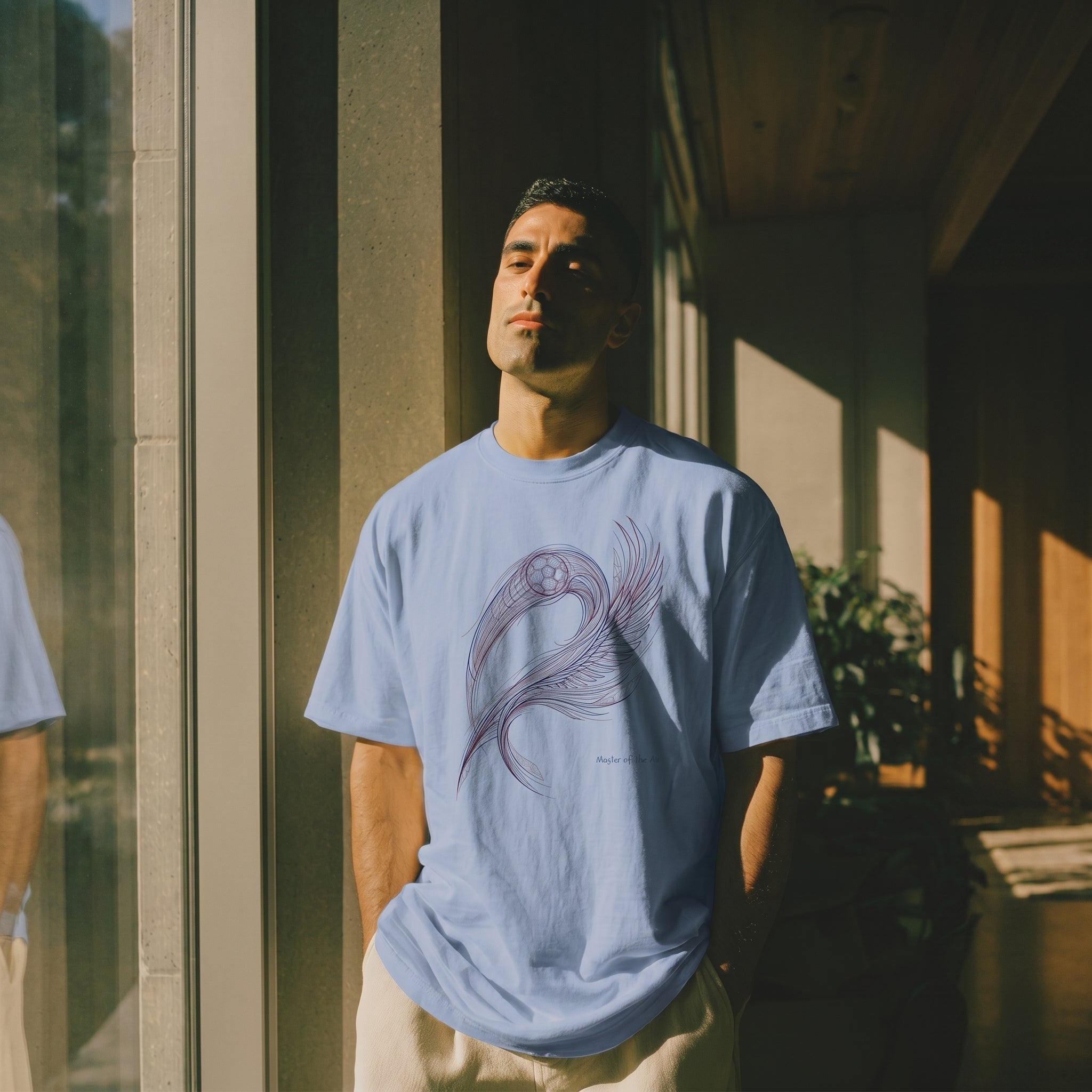 Master of the Arc – Abstract Bald Eagle Motion Directional Geometry Graphic Tee
