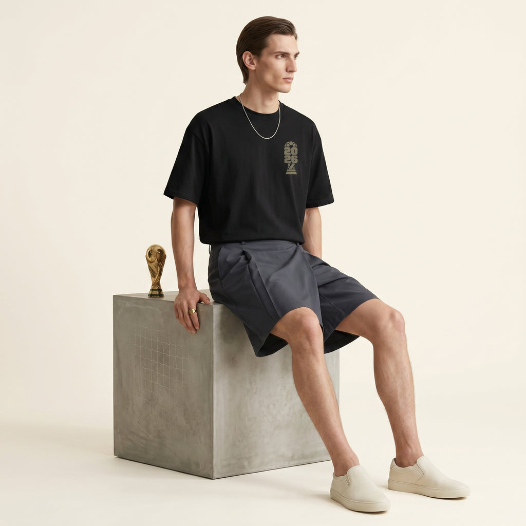 Master of the Arc 2026 Trophy T-Shirt – Minimalist Football Heritage Graphic Tee