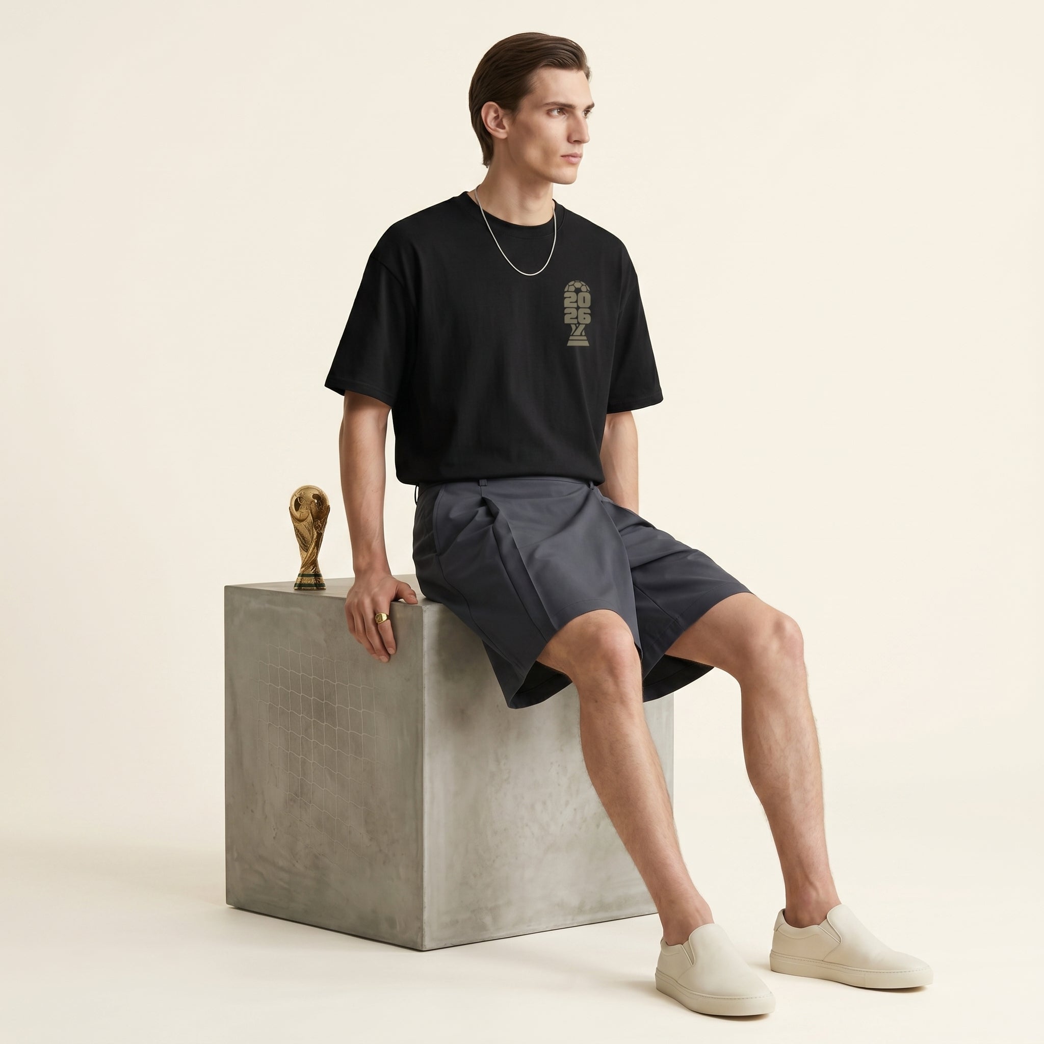 Master of the Arc 2026 Trophy T-Shirt – Minimalist Football Heritage Graphic Tee