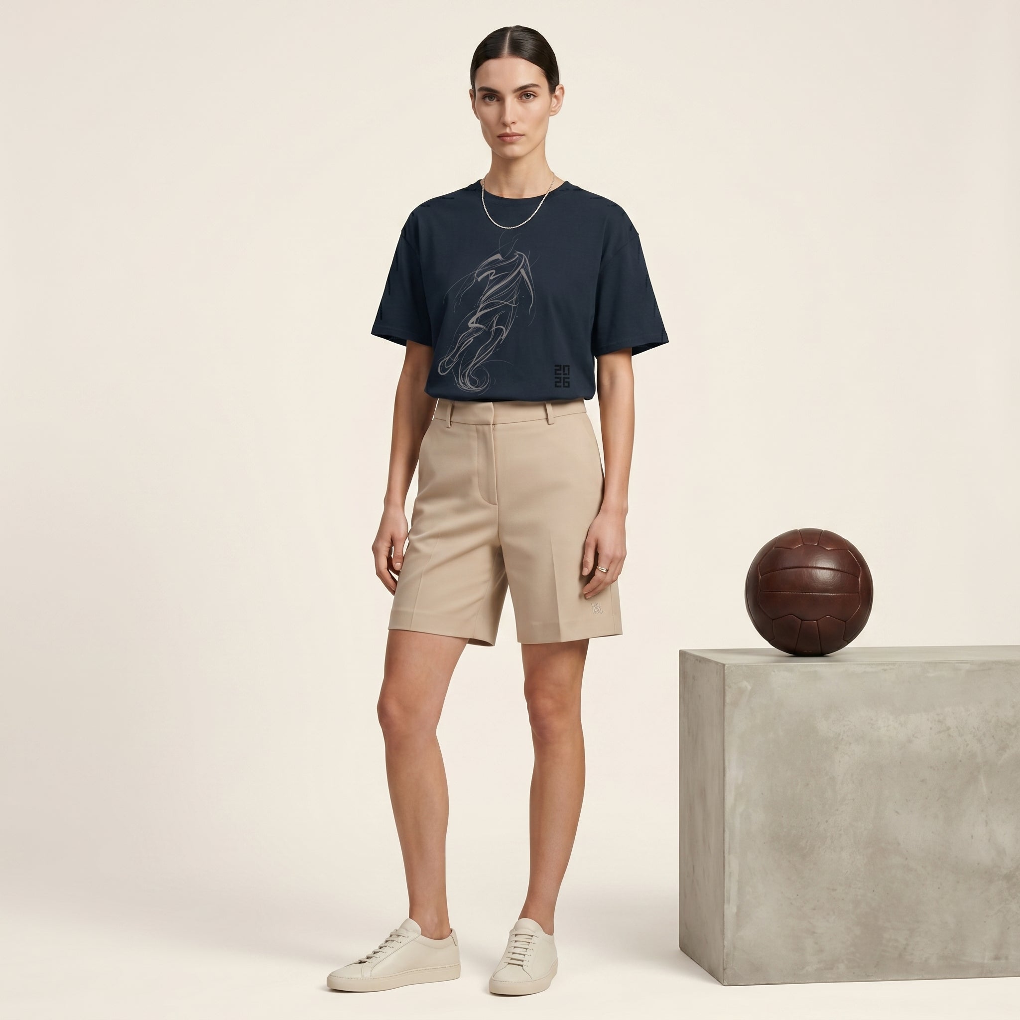 Master of the Arc Football T-Shirt – Abstract Dribble and Shot Motion Graphic Tee