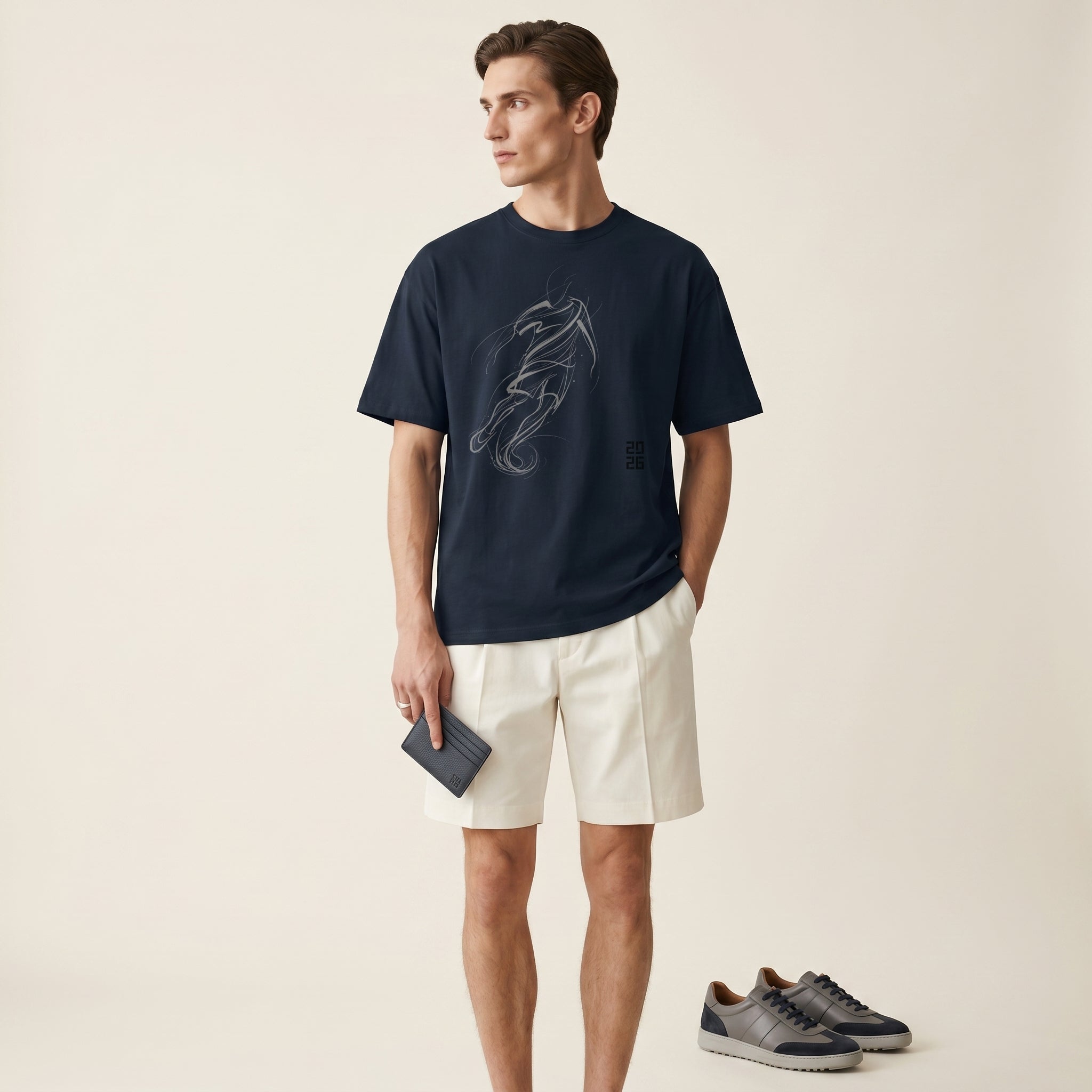 Master of the Arc Football T-Shirt – Abstract Dribble and Shot Motion Graphic Tee