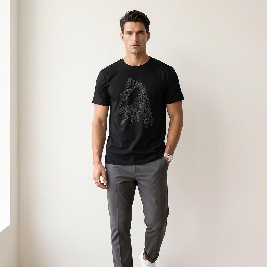 Absence Keeps Form T-Shirt – Abstract Wildlife Anatomy Tee for Wilderness Aesthetic Minimalist Style